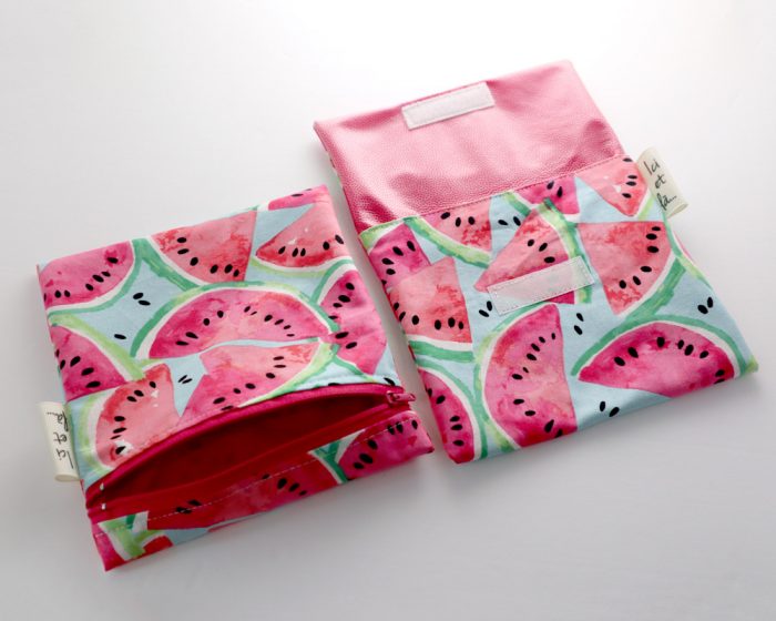 Ici et La Creations snack bags watermelon