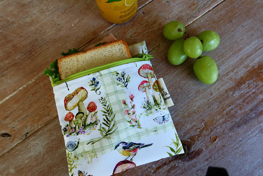 Gingham Mushrooms Snack Bag