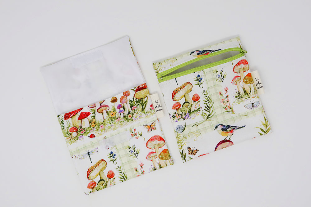 Gingham Mushrooms Snack Bag - Image 3